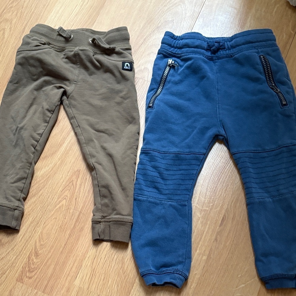 Rags and HM boy joggers toddler sweat pants size 2